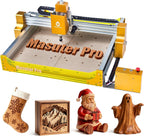 Desktop 3-Axis CNC Router, 16mm Ball Screw, Z-Axis Linear Rails, Dust-Proof XYZ,15.7"x15.7" Working Area for Wood, Acrylic, Aluminum & PCB Engraving