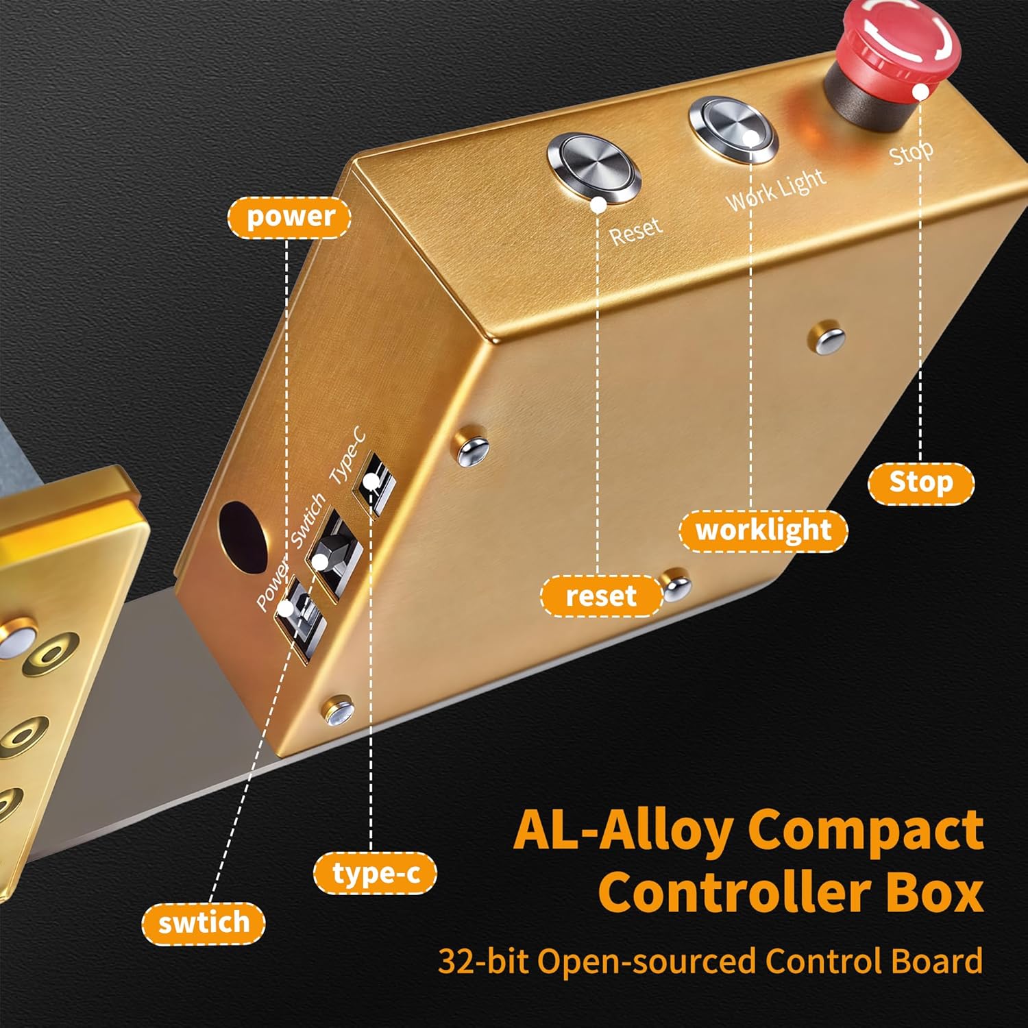 Desktop CNC Router Machine 3018 – 400W 3-Axis CNC Engraving Machine with Ball Screw, Linear Rails & 32-Bit Controller, 25x30 Inch for Wood, Aluminum, Acrylic, PCB