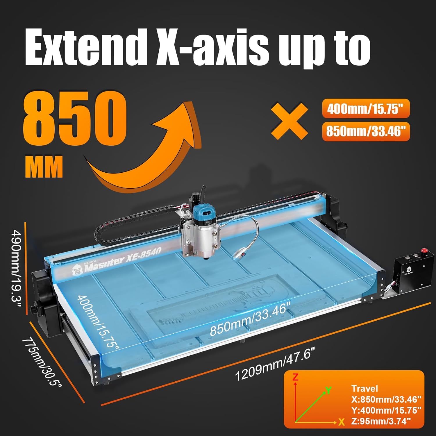8540 3-Axis CNC Router Machine